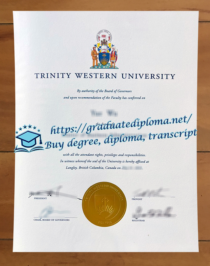 Trinity Western University diploma