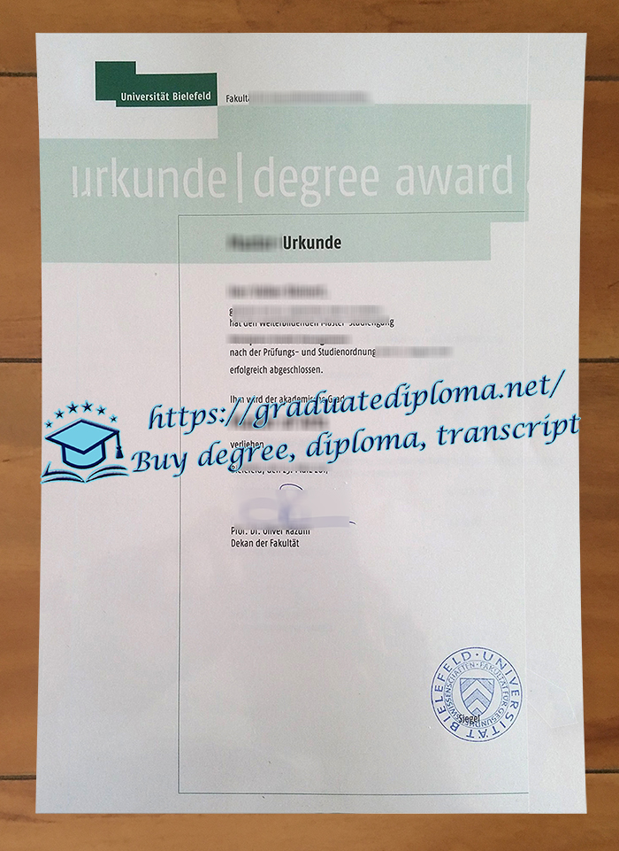 Universität Bielefeld diploma