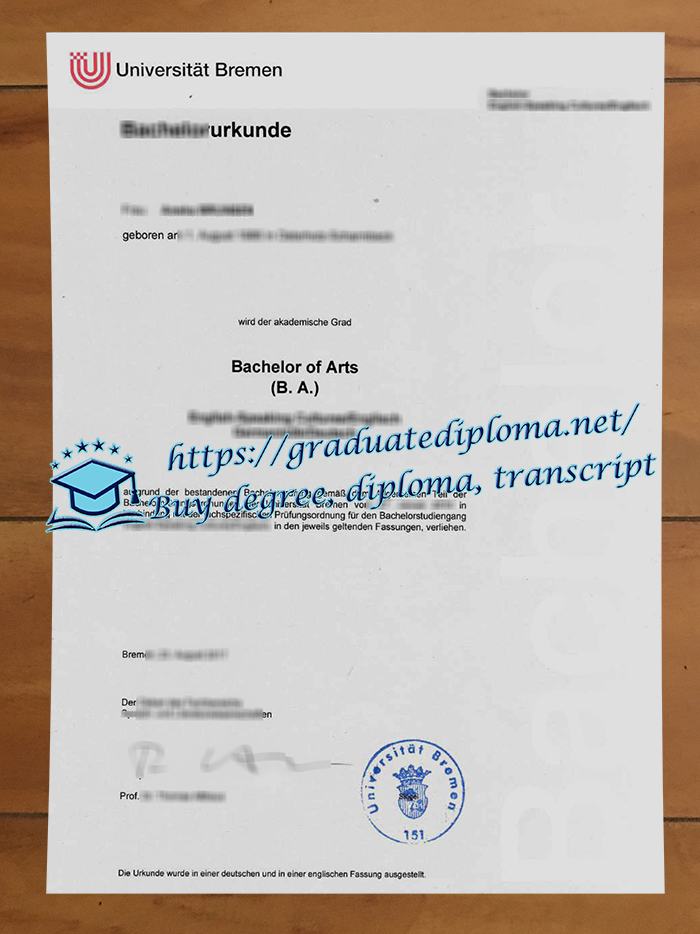 Universität Bremen diploma