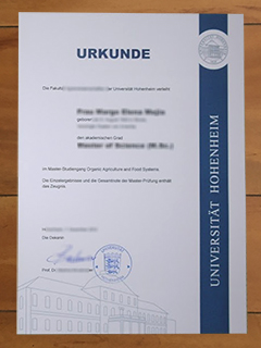 Universität Hohenheim degree