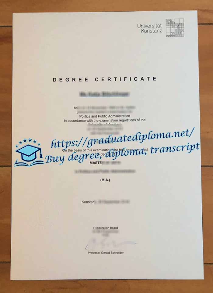 Universität Konstanz diploma