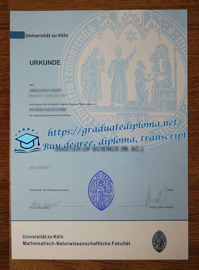 Universität zu Köln diploma