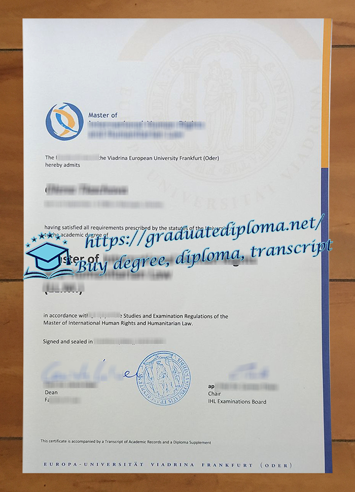Europa-Universität Viadrina Frankfurt diploma