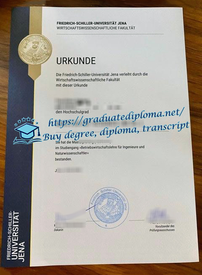 Friedrich-Schiller-Universität Jena diploma
