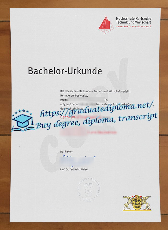 Hochschule Karlsruhe diploma