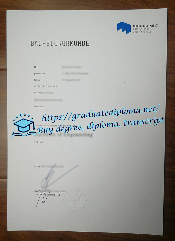 Hochschule Mainz diploma