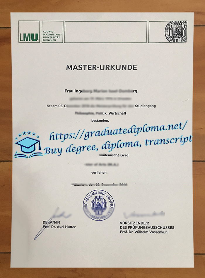 Ludwig-Maximilians-Universität München diploma