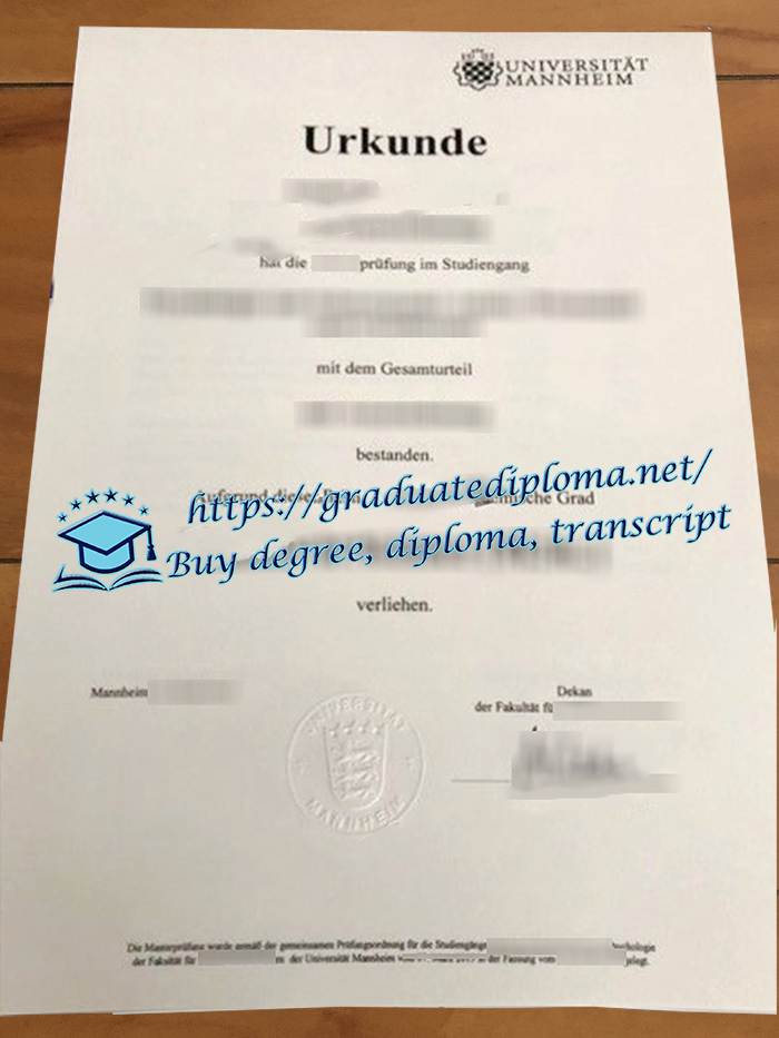 Universität Mannheim diploma