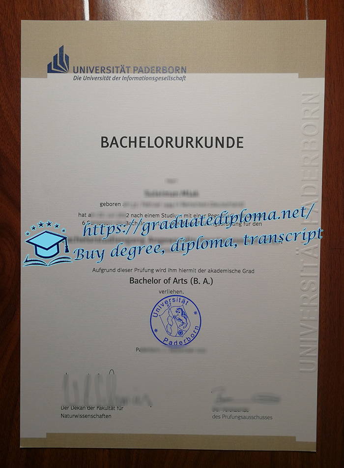 Universität Paderborn diploma