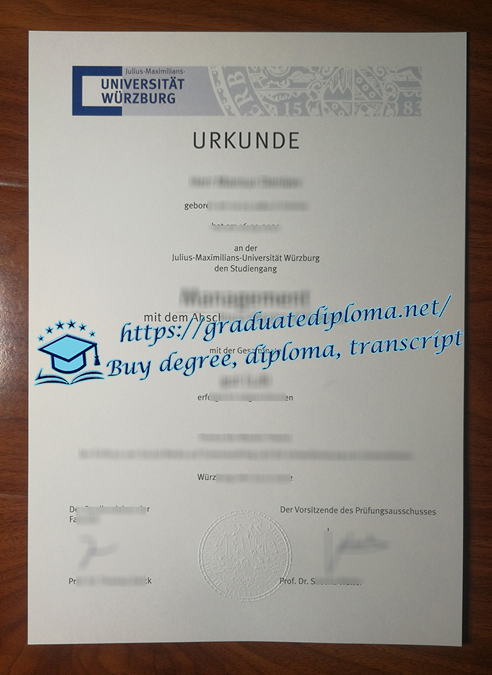 Universität Würzburg diploma