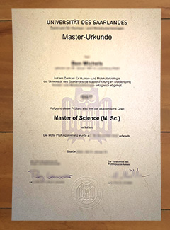 Universität des Saarlandes degree