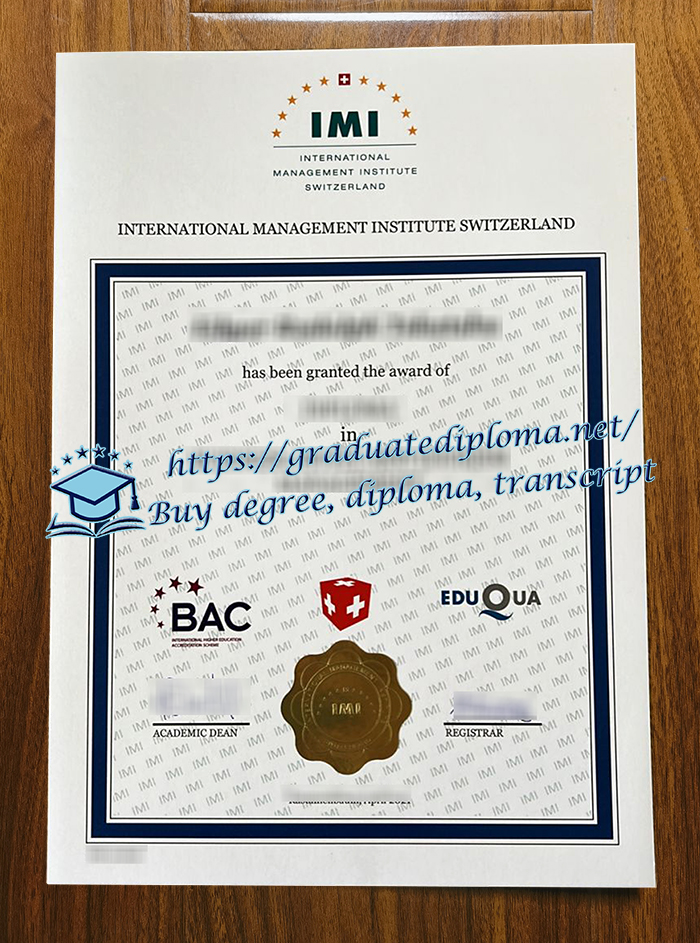 IMI Switzerland diploma