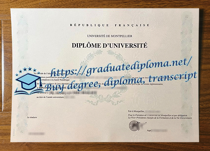 Université Montpellier diploma
