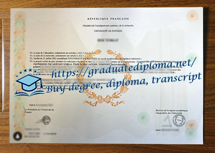 Université de Poitiers diploma