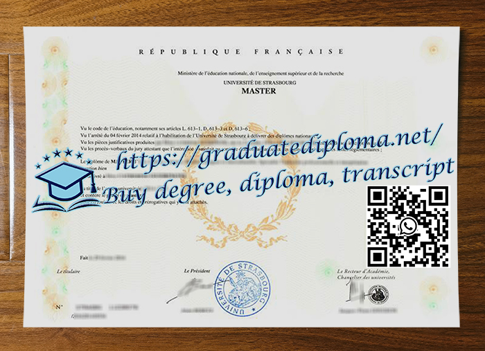 Université de Strasbourg diploma