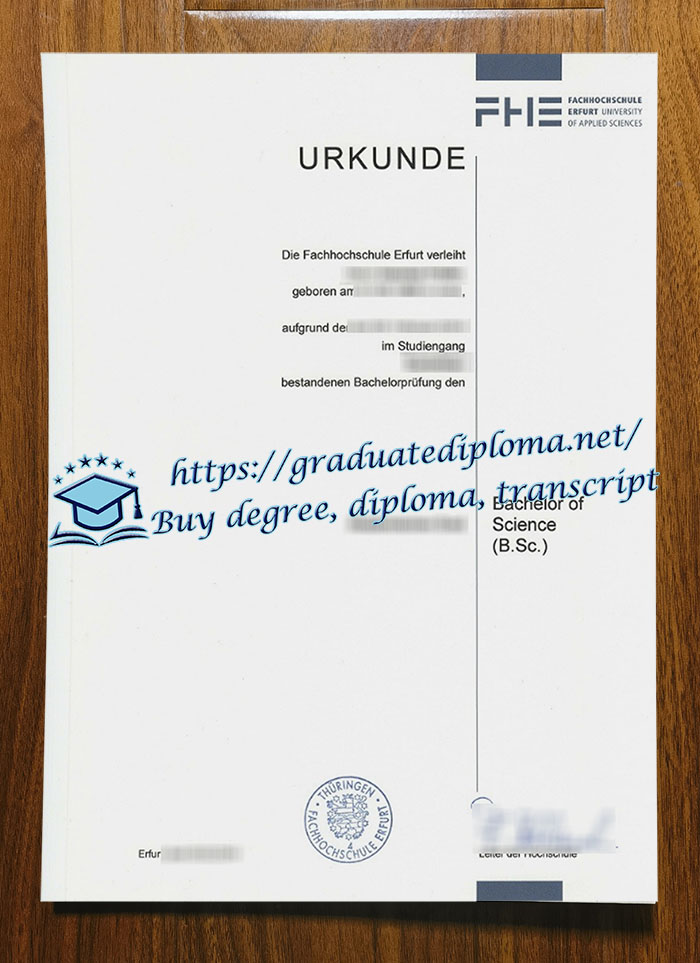 Fachhochschule Erfurt diploma