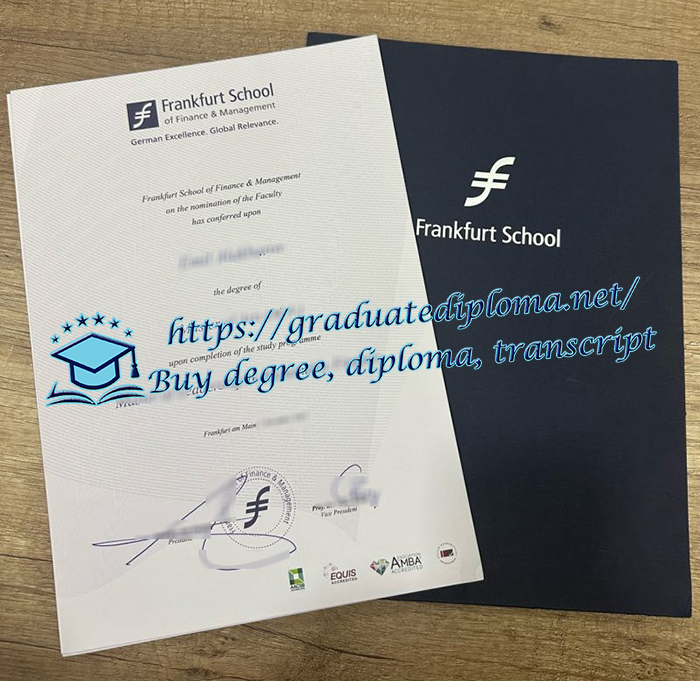 Frankfurt School of Finance & Management diploma