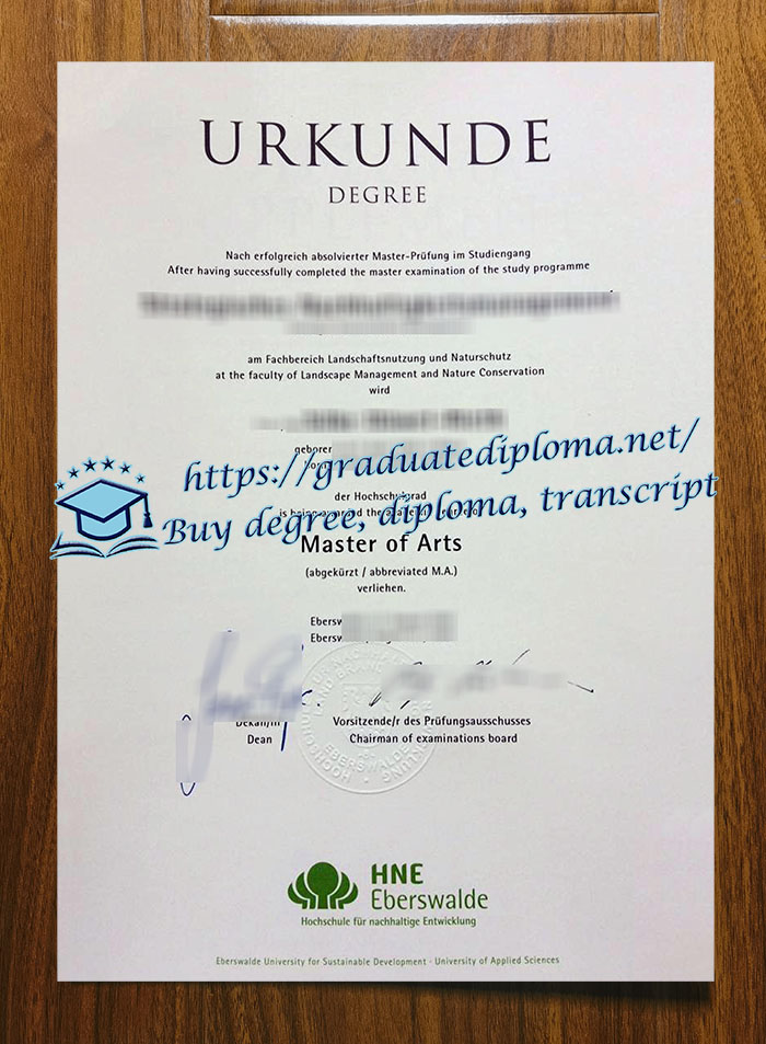 HNE Eberswalde diploma