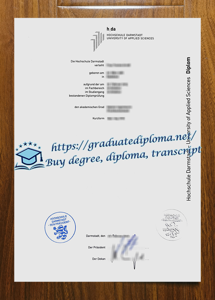 Hochschule Darmstadt diploma