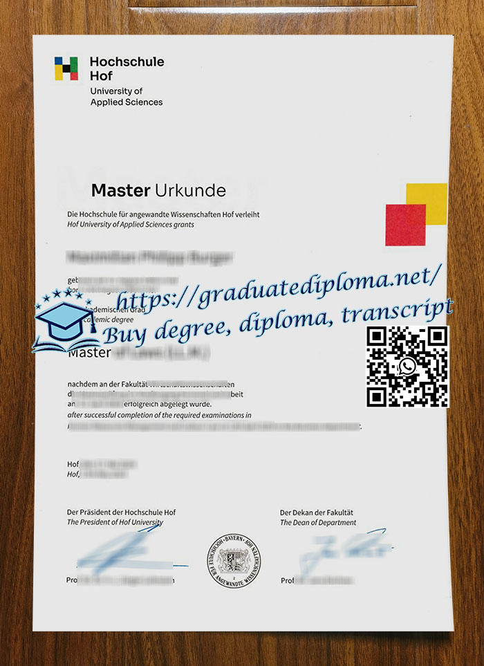 Hochschule Hof diploma