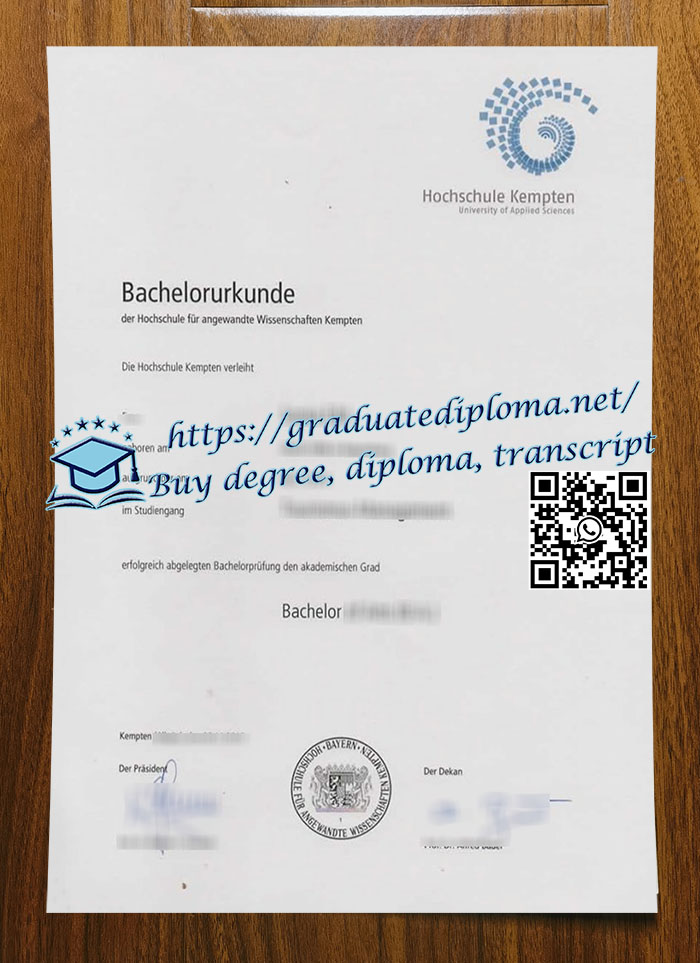 Hochschule Kempten diploma