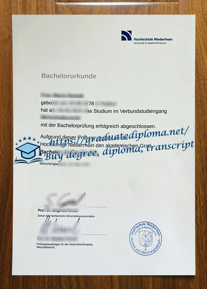 Hochschule Niederrhein diploma