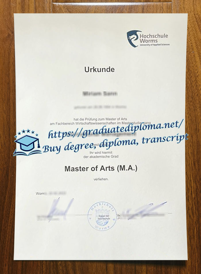 Hochschule Worms diploma