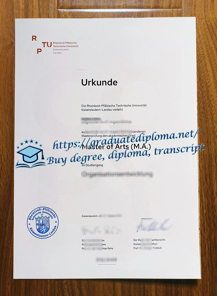 RPTU Kaiserslautern - Landau diploma