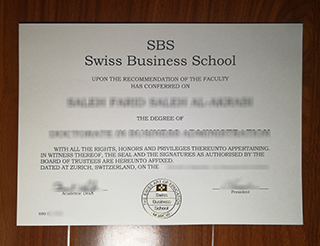 SBS Swiss Business School degree