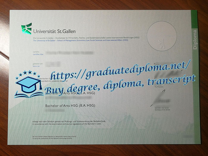 University of St. Gallen diploma