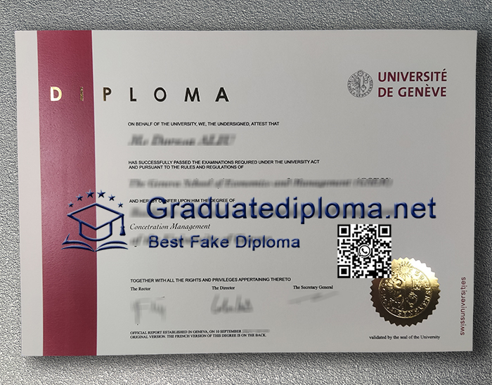 Université de Genève diploma