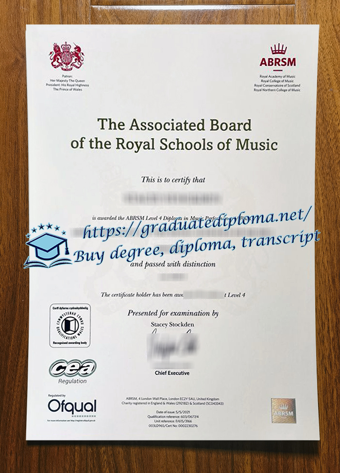 ABRSM certificate