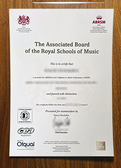 ABRSM certificate