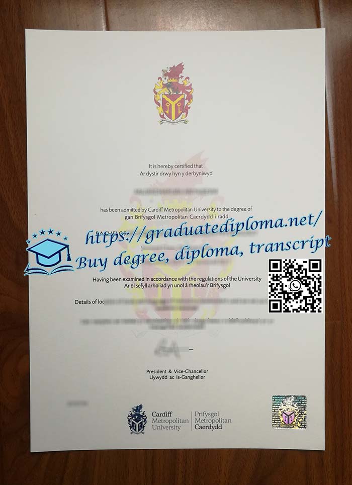 Cardiff Metropolitan University diploma