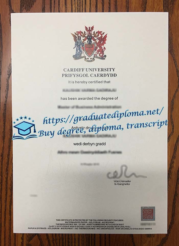 Cardiff University diploma