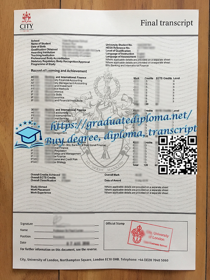 City-University-of-London-transcript