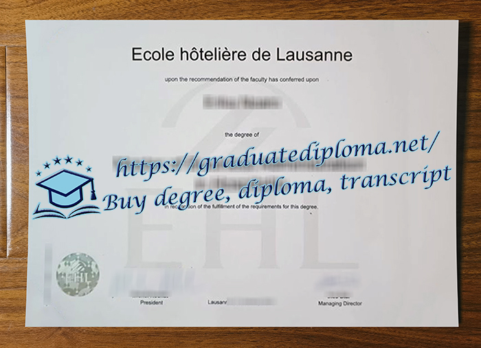 École hôtelière de Lausanne diploma