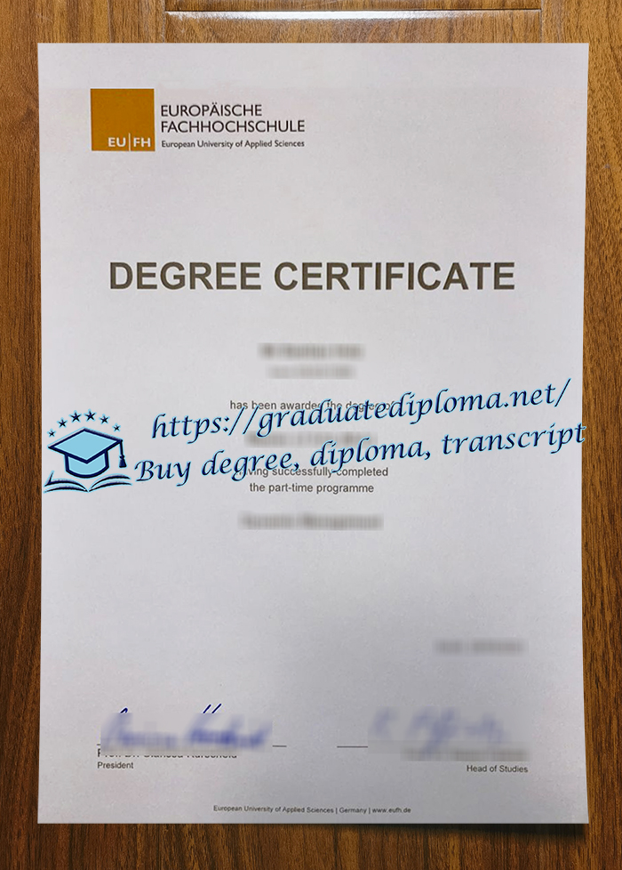 Europäische Fachhochschule diploma