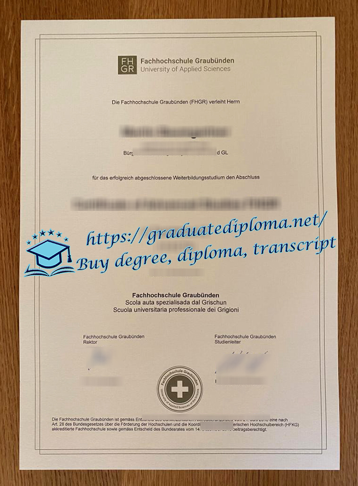 Fachhochschule Graubünden diploma