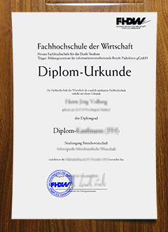 Fachhochschulen der Wirtschaft degree