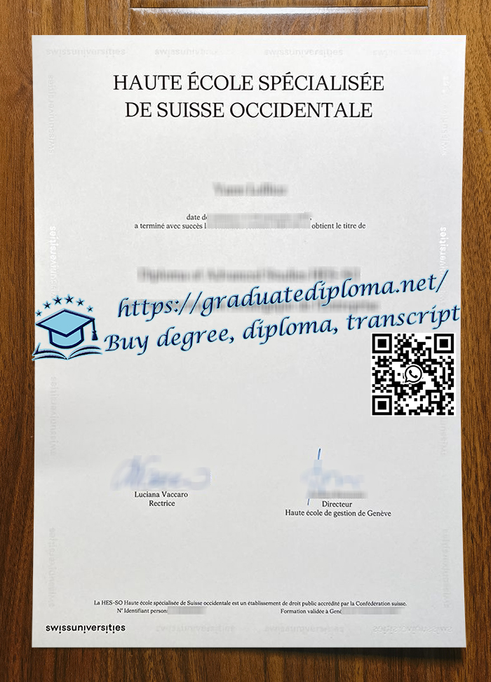 HES-SO diploma