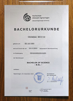 Hochschule Albstadt-Sigmaringen degree