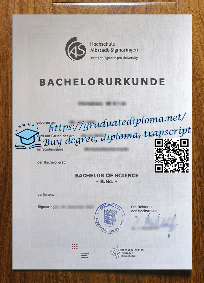 Hochschule Albstadt-Sigmaringen diploma