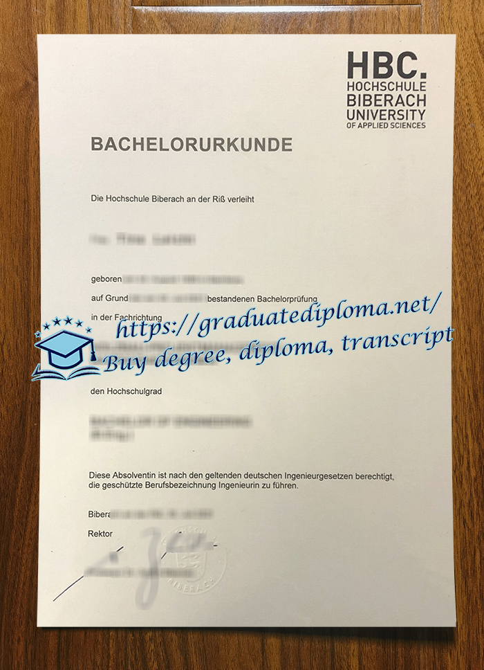 Hochschule Biberach diploma