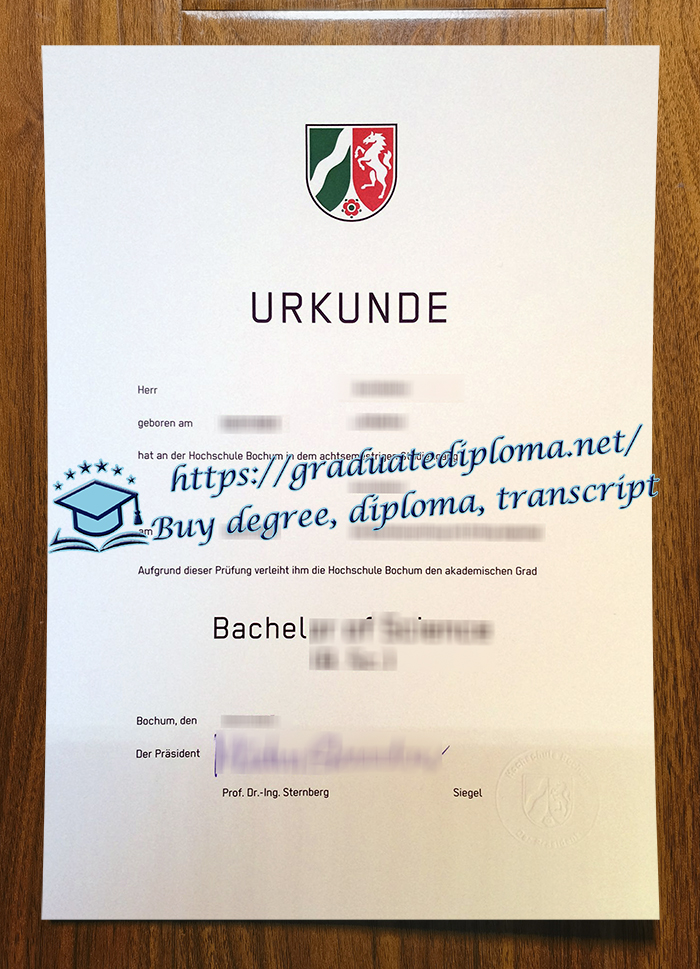 Hochschule Bochum diploma