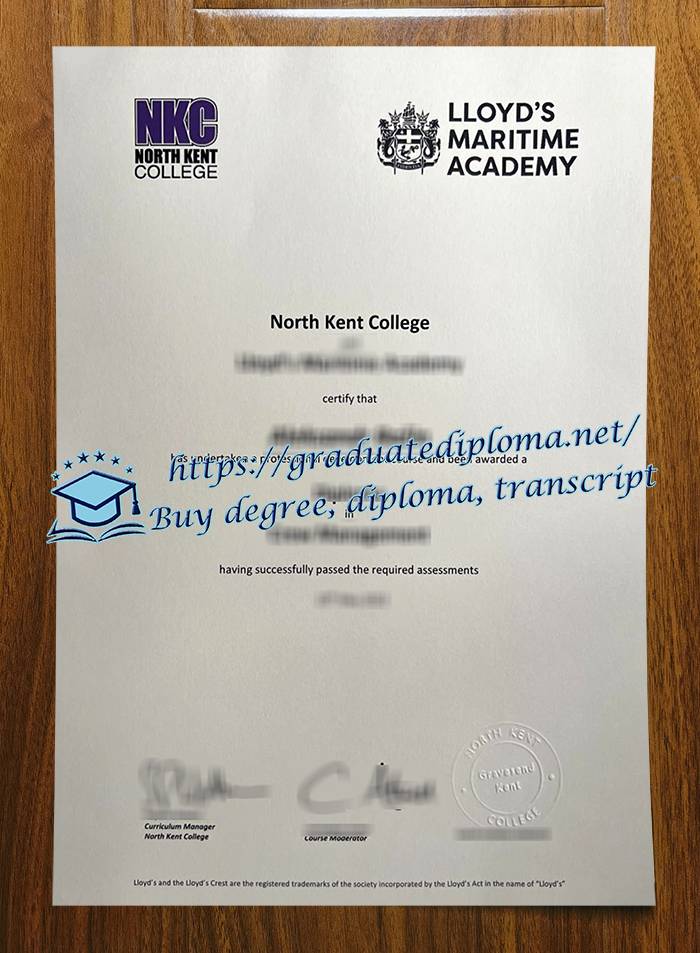 North Kent College diploma