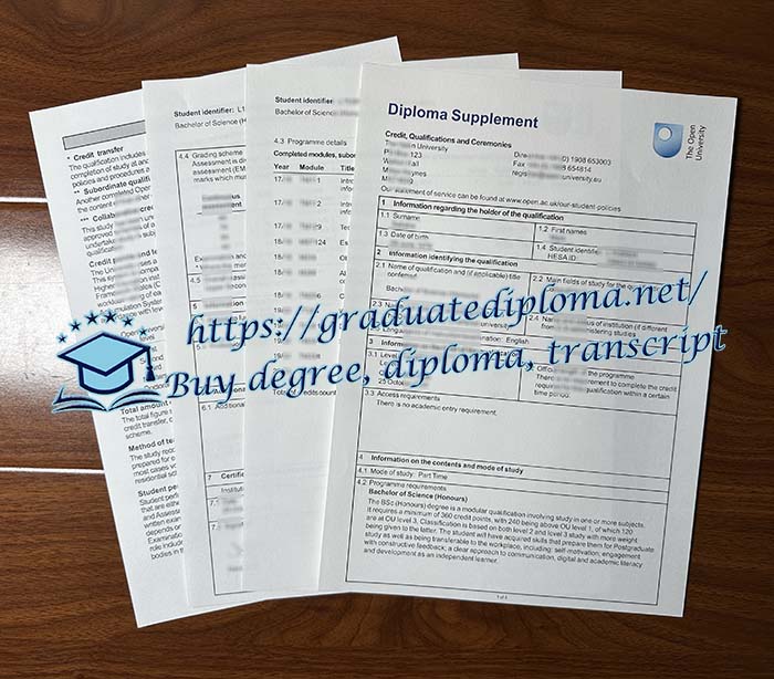 Open University transcript