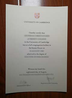 University of Cambridge degree