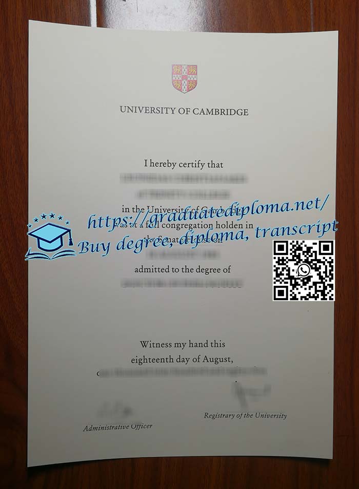 University of Cambridge diploma