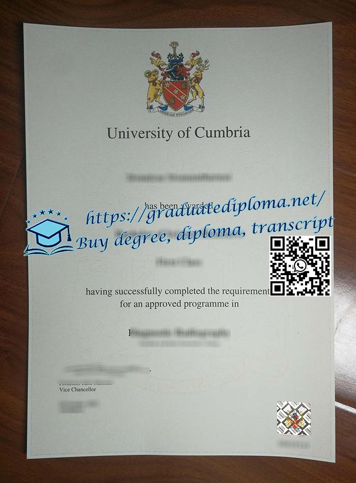 University of Cumbria diploma